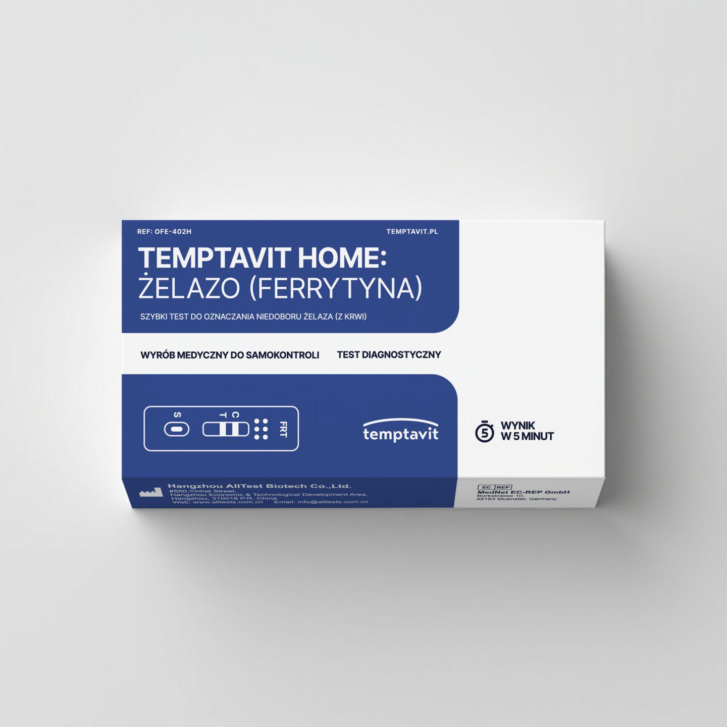 Test ferrytyna (żelazo) z krwi